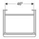 Geberit Meuble sous lavabo Smyle Square 53,6x61,7x43,3 cm, 1 tiroir D, sable brillant-4