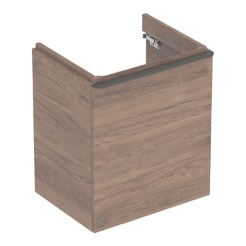 Geberit Meuble sous lavabo Smyle Square 53,6x61,7x43,3cm, 1 porte, bois N hick.