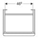 Geberit Meuble sous lavabo Smyle Square 53,6x61,7x43,3cm, 1 porte, bois N hick.-4