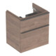 Geberit Meuble sous lavabo Smyle Square 58,4x61,7x47 cm, bois épais, 2 tiroirs-1