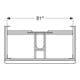 Geberit Meuble sous lavabo Smyle Square 88,4x61,7x47cm, blanc brillant, 2 tiroirs