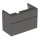 Geberit Meuble sous lavabo Smyle Square 88,4x61,7x47cm, lave mat, 2 tiroirs-1