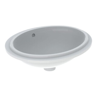 Geberit Meuble sous-lavabo VariForm 49,5x42 cm, sans trop-plein, avec vidage, blanc brillant
