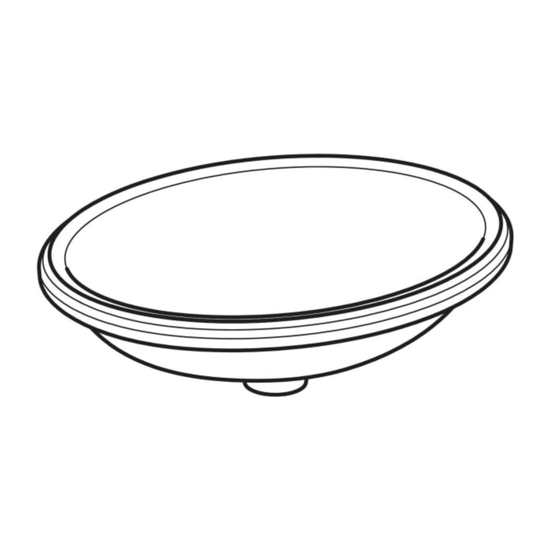 Geberit Meuble sous-lavabo VariForm 56x46 cm, sans trop-plein, K-Tect blanc