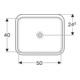 Geberit Meuble sous-lavabo VariForm 58x49 cm, sans évacuation, verre blanc-2