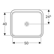 Geberit Meuble sous-lavabo VariForm 58x49 cm, sans évacuation, verre blanc-2