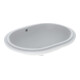 Geberit Meuble sous-lavabo VariForm 62,5x49 cm, sans trop-plein, avec trop-plein, elliptique, blanc K-Tect-1