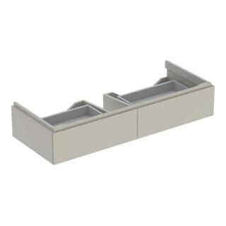 Geberit Meuble sous lavabo Xeno2 117,4x22x46,2 cm, 2 tiroirs, mat/greige