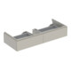 Geberit Meuble sous lavabo Xeno2 117,4x22x46,2 cm, 2 tiroirs, mat/greige-1