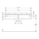 Geberit Meuble sous lavabo Xeno2 117,4x22x46,2 cm, 2 tiroirs, mat/greige-5