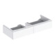 Geberit Meuble sous lavabo Xeno2 117,4x22x46,2cm, 2 tiroirs, brillant/blanc-1