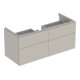 Geberit Meuble sous lavabo Xeno2 117,4x53x46,2 cm, 4 tiroirs, mat/greige-1