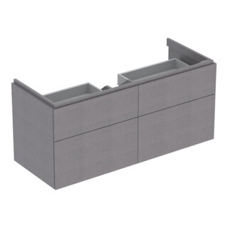 Geberit Meuble sous-lavabo Xeno2 117,4x53x46,2cm, 4 tiroirs, struct./antracite