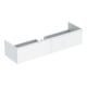 Geberit Meuble sous-lavabo Xeno2 139,5x35x47,3 cm, 2 tiroirs, avec VAR n° 016-1