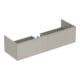 Geberit Meuble sous-lavabo Xeno2 139,5x35x47,3cm, 2 tiroirs, laqué greige-1