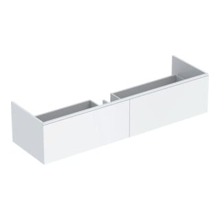 Geberit Meuble sous lavabo Xeno2 159,5x35x47,3cm, 2 tiroirs, avec VAR n° 016