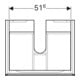 Geberit Meuble sous lavabo Xeno2 58x22x46,2 cm, structuré/noir-gris, avec tiroir
