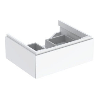 Geberit Meuble sous lavabo Xeno2 58x22x46,2cm, laqué brillant/blanc, avec tiroir