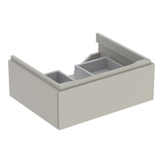 Geberit Meuble sous-lavabo Xeno2 58x22x46,2cm, mat/greige, avec tiroir