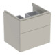 Geberit Meuble sous lavabo Xeno2 58x53x46,2 cm, greige, 2 tiroirs-1