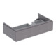 Geberit Meuble sous-lavabo Xeno2 88x22x46,2 cm, avec porte, avec tablette, structuré/gris foncé-1