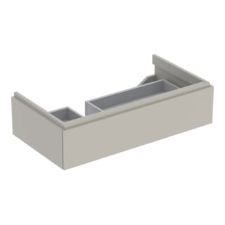 Geberit Meuble sous lavabo Xeno2 88x22x46,2 cm, avec tiroir, avec plan, gris-beige