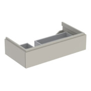 Geberit Meuble sous lavabo Xeno2 88x22x46,2 cm, avec tiroir, avec plan, gris-beige