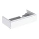 Geberit Meuble sous lavabo Xeno2 88x22x46,2 cm, avec tiroir, avec tablette, laqué brillant/blanc-1
