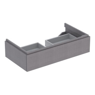 Geberit Meuble sous lavabo Xeno2 88x22x46,2 cm, struct./noir-gris, avec tiroir