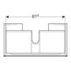 Geberit Meuble sous lavabo Xeno2 88x22x46,2 cm, struct./noir-gris, avec tiroir-4