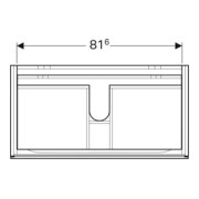 Geberit Meuble sous lavabo Xeno2 88x53x46,2 cm, laqué blanc brillant, 2 tiroirs-4