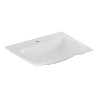Geberit Meuble vasque iCon 60x48 cm, mitigeur, sans trop-plein, blanc
