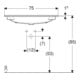 Geberit Meuble vasque iCon 75x48 cm, mitigeur encastré, sans trop-plein, blanc-4