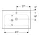Geberit Meuble vasque iCon 75x48 cm, mitigeur encastré, sans trop-plein, blanc-5