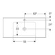 Geberit Meuble vasque One 105x48cm, mitigeur encastré, sans trop-plein, blanc K-Tect-2