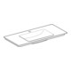 Geberit Meuble vasque One 105x48cm, mitigeur encastré, sans trop-plein, blanc K-Tect