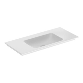 Geberit Meuble vasque One 105x48cm, sans robinet + trop-plein, blanc KeraTect