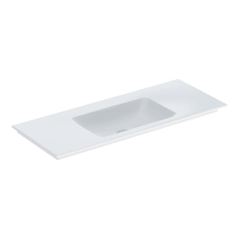 Geberit Meuble vasque One 120x48 cm, sans robinet + trop-plein, blanc KeraTect