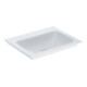Geberit Meuble vasque One 60x48 cm, sans robinet + trop-plein, blanc KeraTect-1
