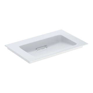 Geberit Meuble vasque One 75 cm, sans robinet + trop-plein, K-Tect/blanc