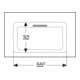 Geberit Meuble vasque One 75 cm, sans robinet + trop-plein, K-Tect/blanc-4