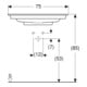 Geberit Meuble vasque One 75 cm, sans robinet + trop-plein, K-Tect/blanc