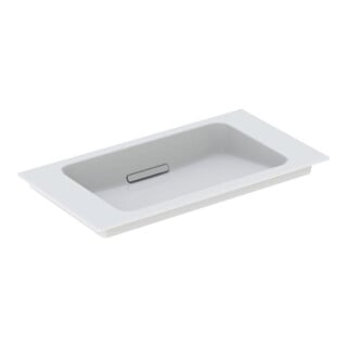 Geberit Meuble vasque One 75x40 cm, sans trop-plein, avec K-Tect/blanc brillant