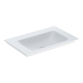 Geberit Meuble vasque One 75x48 cm, sans robinet + trop-plein, blanc KeraTect