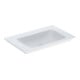 Geberit Meuble vasque One 75x48 cm, sans robinet + trop-plein, blanc KeraTect-1