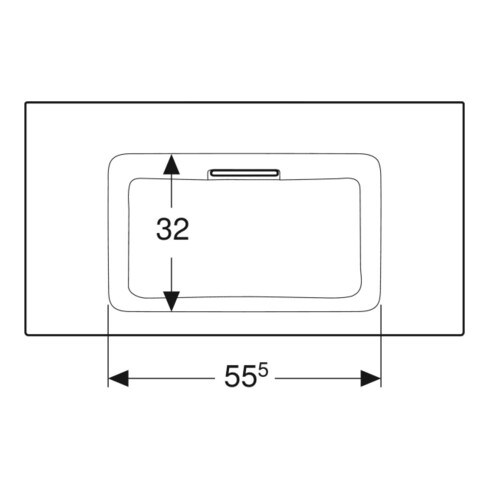 Geberit Meuble vasque One 90 cm, sans robinet + trop-plein, blanc K-Tect/Bl