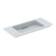 Geberit Meuble vasque One 90x40 cm, sans trop-plein, montage mural, blanc K-Tect/Blanc brillant-1