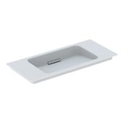 Geberit Meuble vasque One 90x40 cm, sans trop-plein, montage mural, blanc K-Tect/Blanc brillant