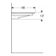 Geberit Meuble vasque One 90x48 cm, sans trop-plein, blanc K-Tect/Bl, sans robinet