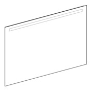 Geberit Miroir lumineux Option Basic éclairage haut, 140x90 cm-4